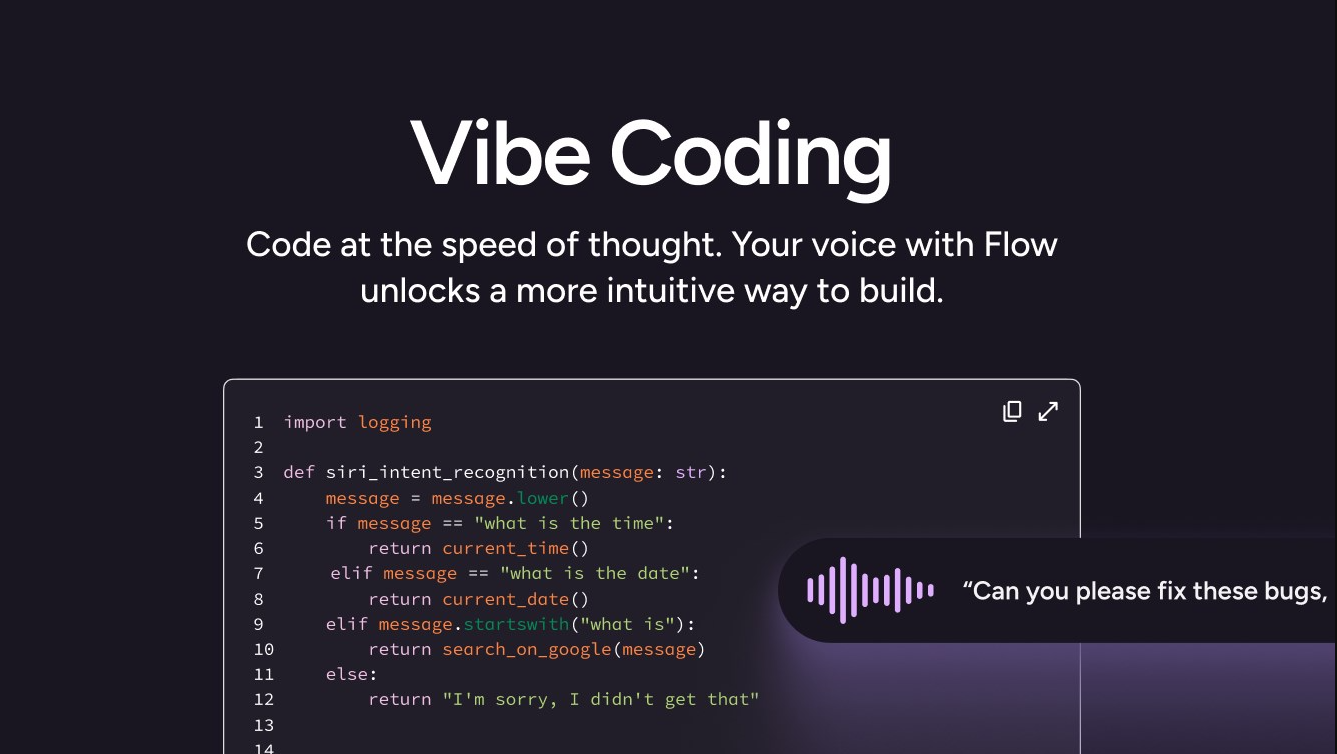 Wispr Flow – Vibe Coding with voice